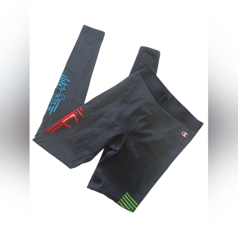 Champion X Super Mario EUC Rare Black Tights Size XS
